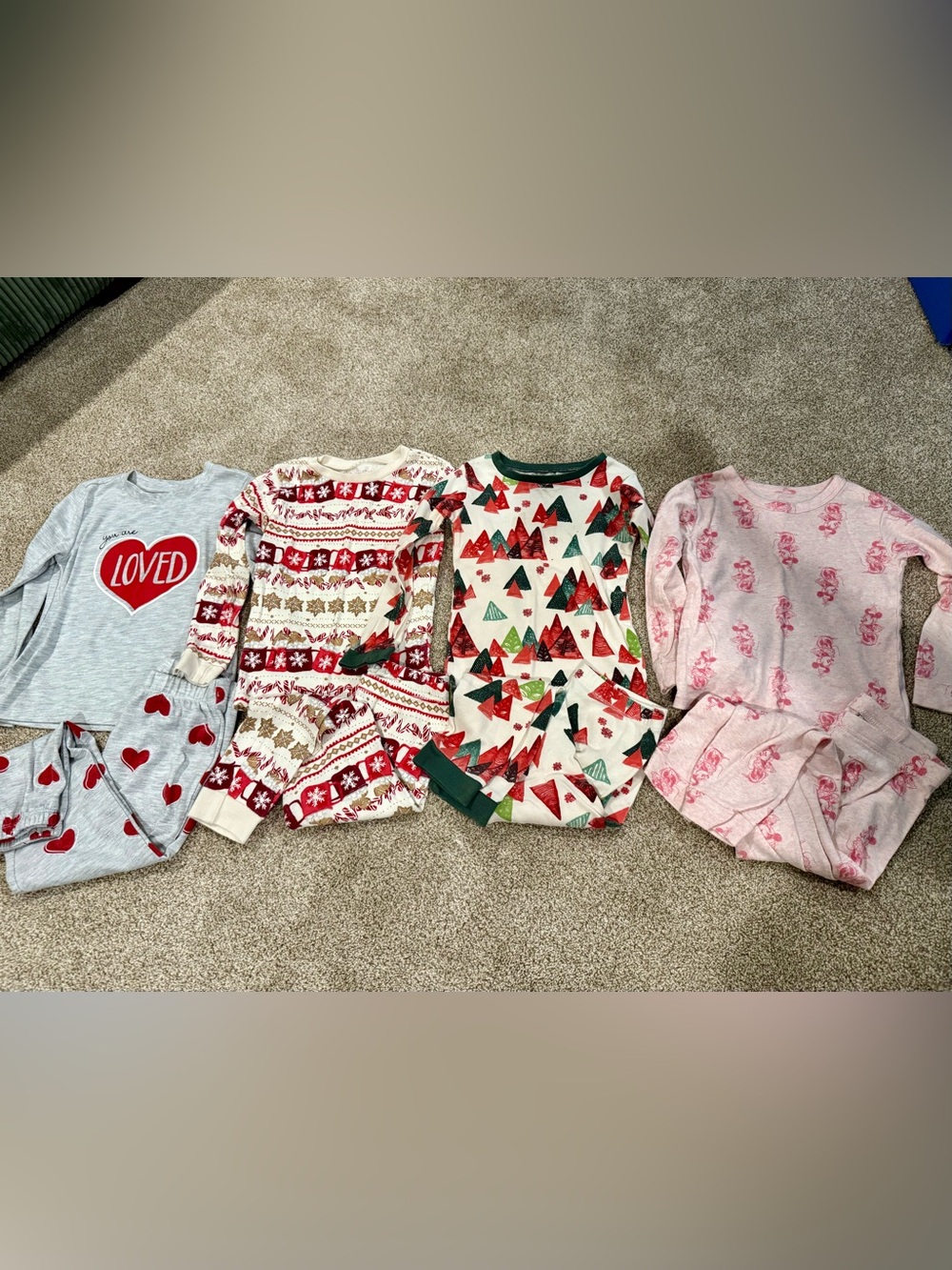 Kids Long Sleeve Pajama Sets Bundle